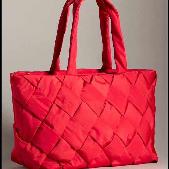 Anthropologie Handbags - NWT Anthropologie nylon tote bag red